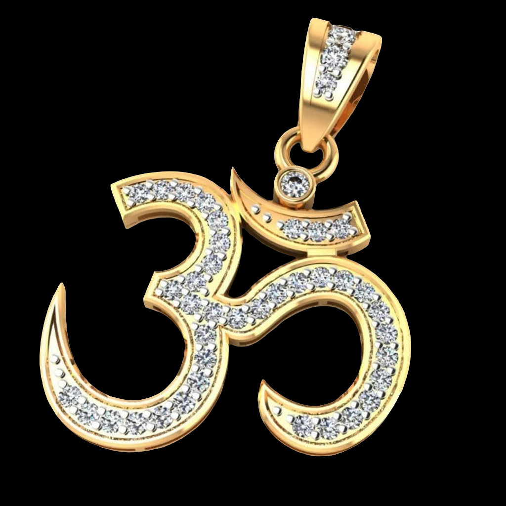 Om Diamond Pendant