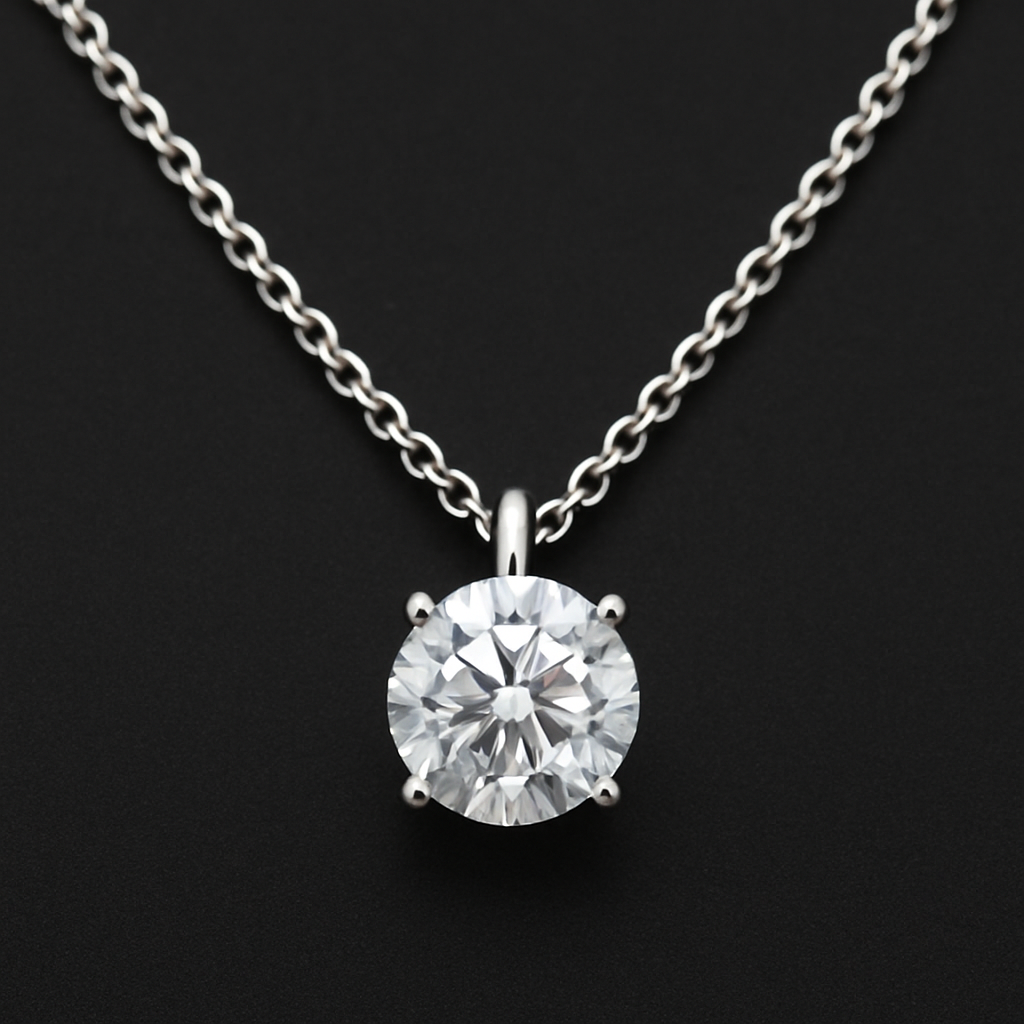 1.00 carat Natural Diamond Necklace