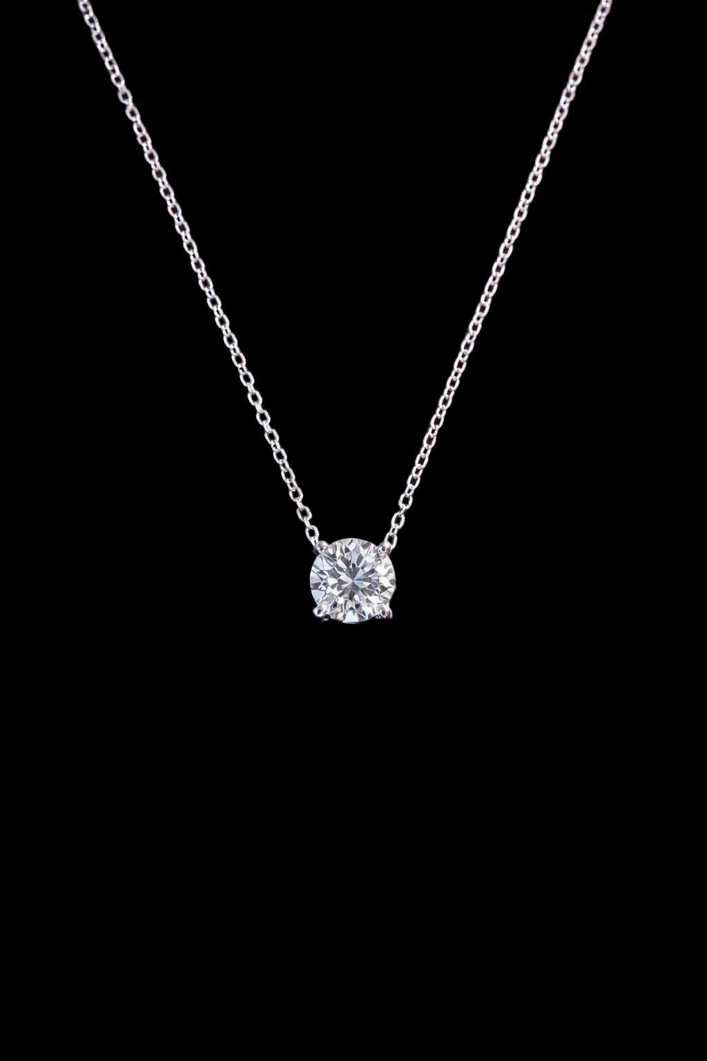 1.00 Carat Lab Diamond Solitaire Necklace