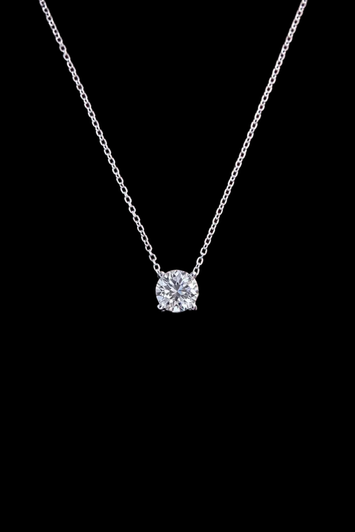1.00 Carat Lab Diamond Solitaire Necklace
