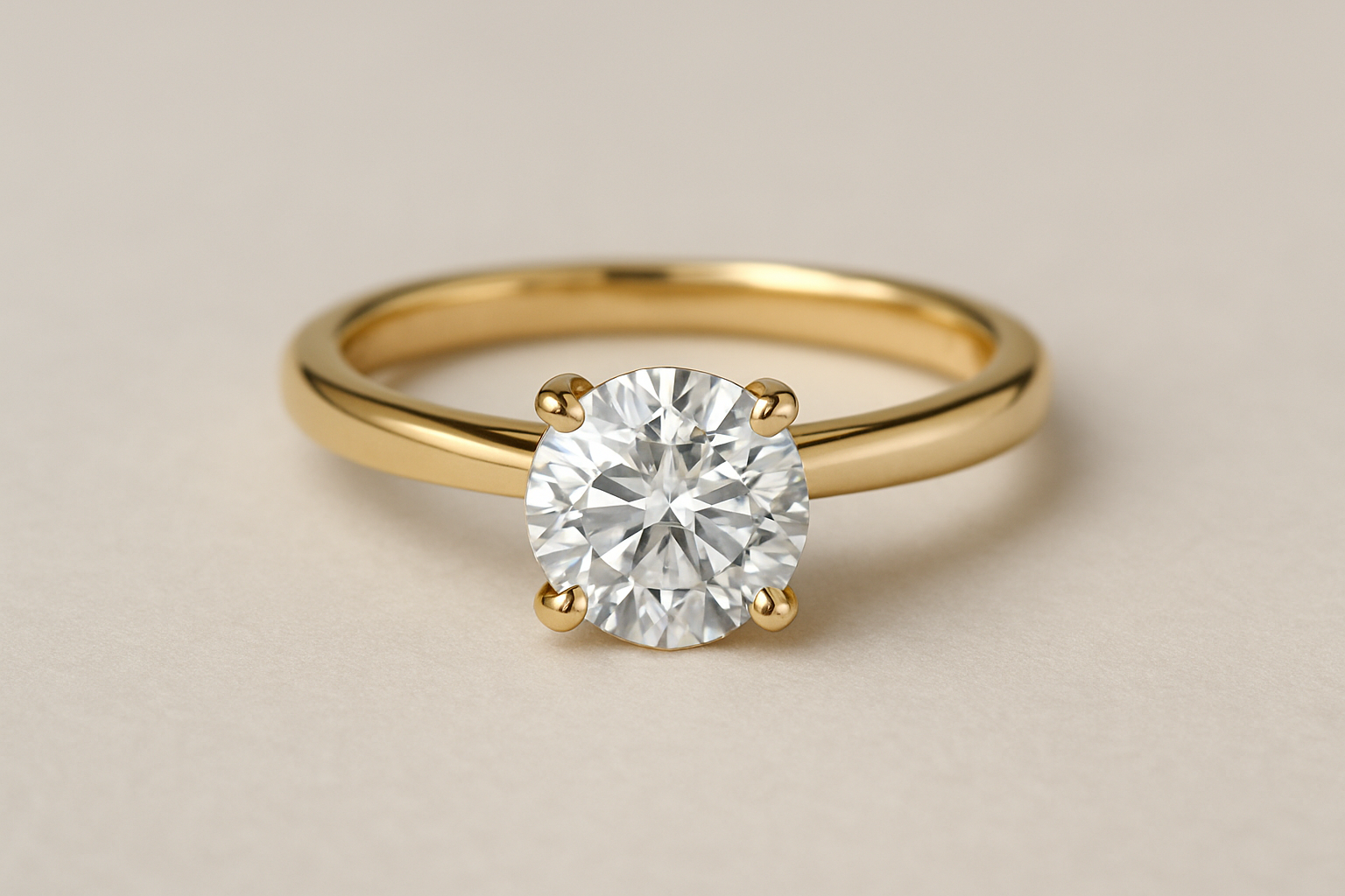 1.00 carat Solitaire Lab Grown Diamond Ring