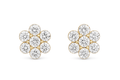 18K Yellow Gold Natural Diamond Earrings – 1.42 CTW