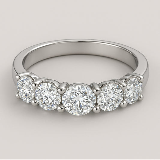 14K WHITE GOLD 1.00CT LAB GROWN DIAMOND BAND