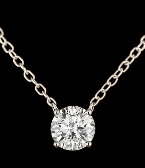 1.00 Carat Lab Diamond Solitaire Necklace