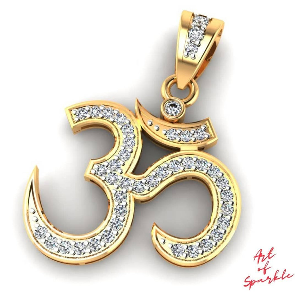 Om Diamond Pendant