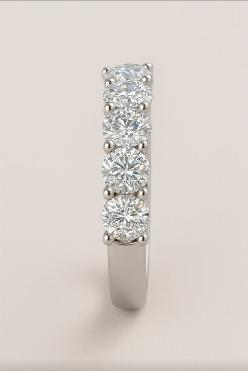 14K WHITE GOLD 1.00CT LAB GROWN DIAMOND BAND